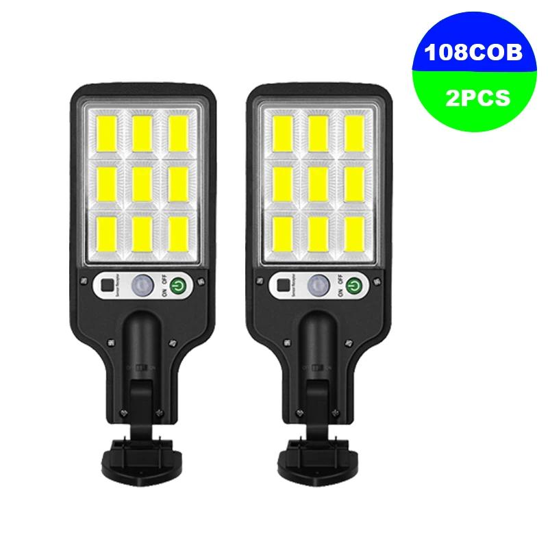 1-6Pcs Outdoor Solar Lights 3 Modes Motion Sensor Solar Waterproof Security Wall Lighting Garden Wall Courtyard Path Lighting