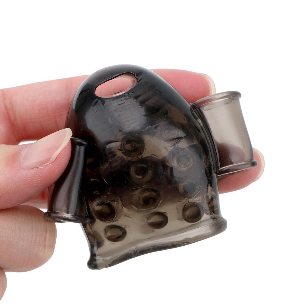 Sex Products Glans Vibrator For Man With 2 Caps Delay Lasting Trainer 12 Speed Adult Sex Toy Male Masturbator