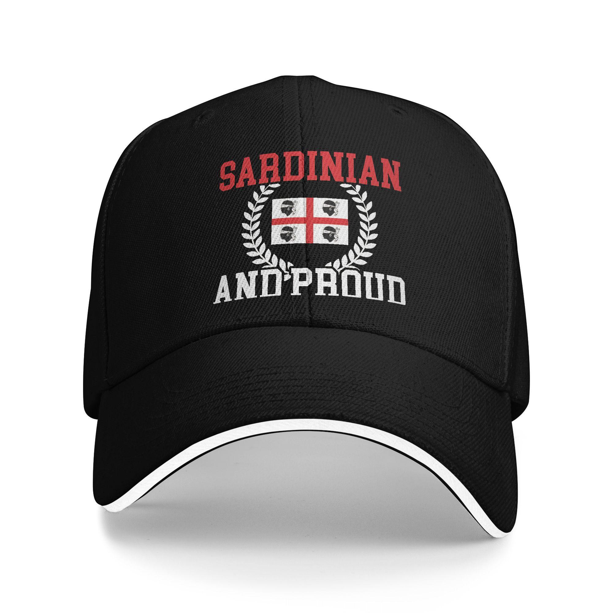 Yiran Dayang Hat Women's Flag Of Sardinia Sardinian And Proud Sandwich Caps Unisex ,Fashion,Baseball Cap Hat Adjustable Polyester Hat Summer Hats Cm