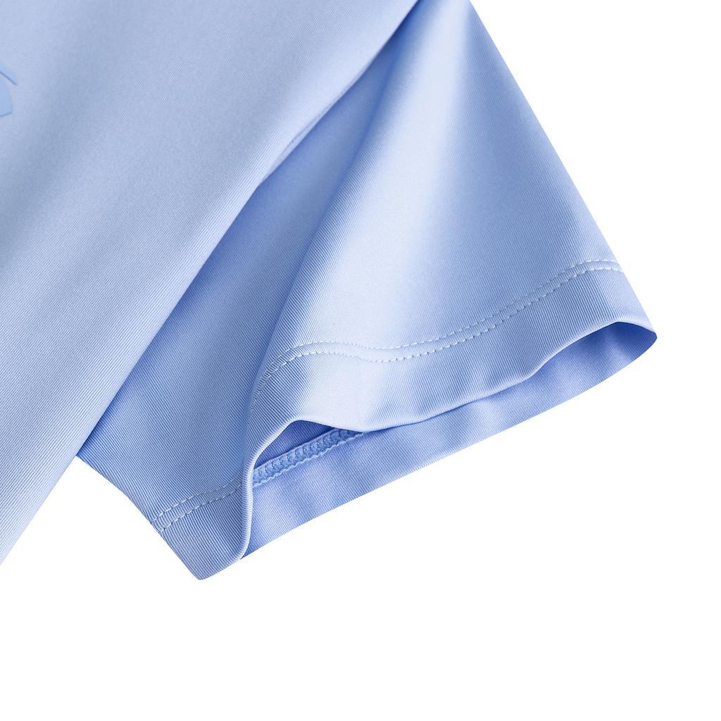 Anta Camisa Polo de Verão Feminina Tops Azul Vibrante 962628103-2