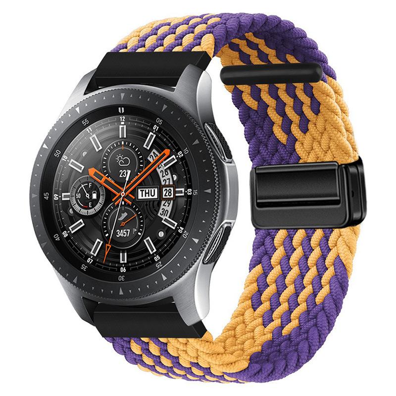 Suitable for Huawei Samsung Smart Watch with Magnetic Buckle Nylon Strap