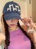 Butterfly Knot Denim Baseball Cap With Sun Protection For Casual Women