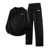 Li Ning Badminton Series Loose Comfortable Fleece Warm Versatile Simple Casual Hoodie Set Unisex Hoodie Set AWDTC69/E47-1