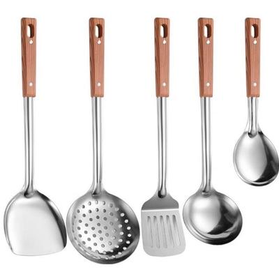 Ru Han 201 Stainless Steel Kitchen Utensil 5-Piece Set