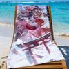 Game Reimu Hakurei T-Touhou P-Projects Towel Sports Quick Dry Travel Camping Gear Sandproof Soft Light Large Beach Towel