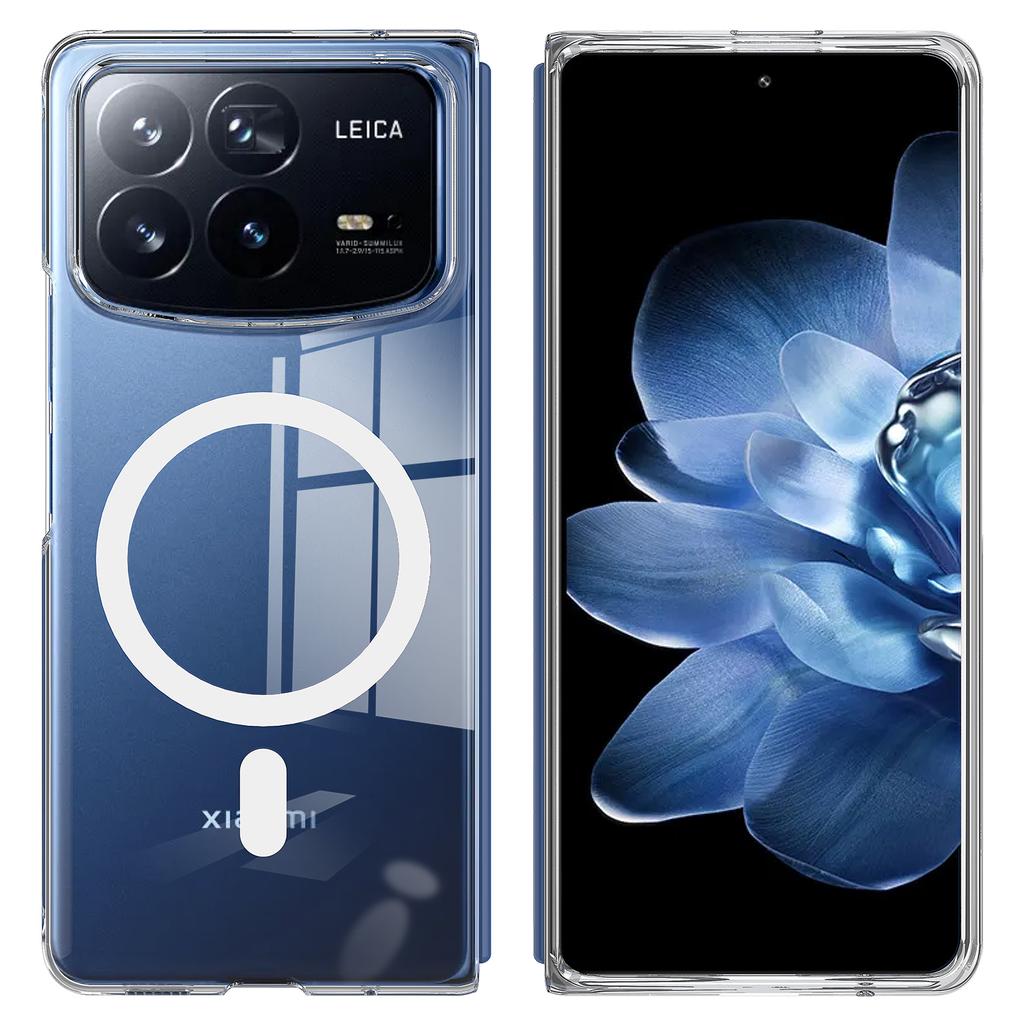 For Xiaomi Mix Fold 4 5G Clear Case TPU+Acrylic Magnetic Phone Cover Compatible with MagSafe