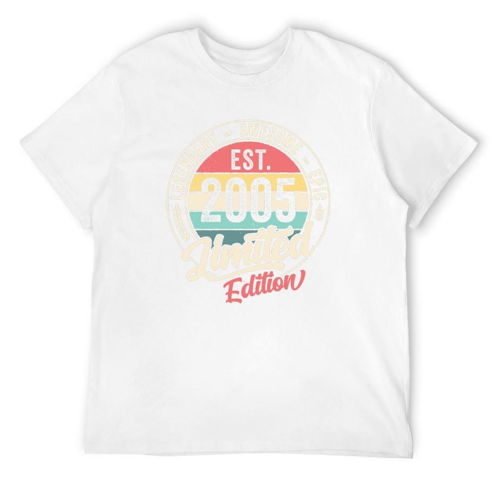 Vintage 18leté Est 2005 Limitovaná edice 18. narozeniny Tričko vlastní grafické tričko vintage vtipná trička pro muže
