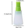 BBQ/Pastry Basting Brushes Set of 2,Green and Orange