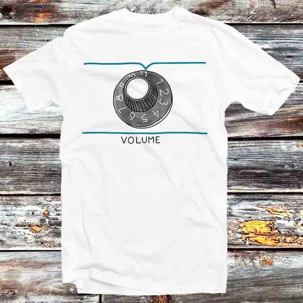 

Футболка плотностью 230 г/м2, 100% хлопок, футболка Crank it to Eleven Volume Bar Safe, винтажная ретро-футболка, крутой подарок для мужчин и женщин, унисекс, мультяшный аниме-топ, футболка B931 XS белый