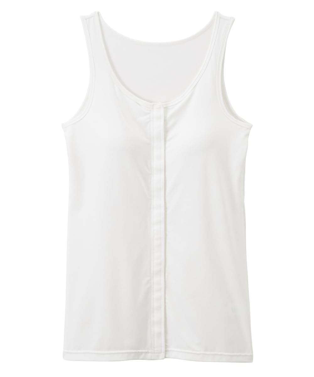 

Nissen Tank Long Front Size M Women s Top, Moisture-Wicking, Quick-Drying, Cupped, Opening, White, белый