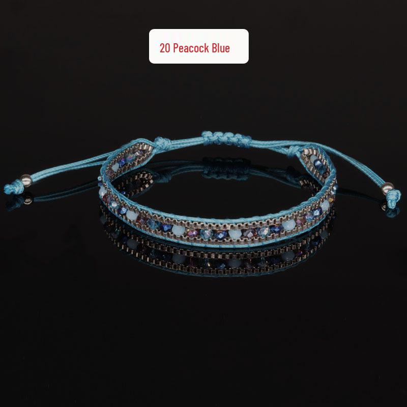 Retro Bohemian Crystal Rope Bracelet