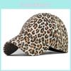 Ladies Fashionable Leopard Design Baseball Cap With Sunshade And Breathable Material