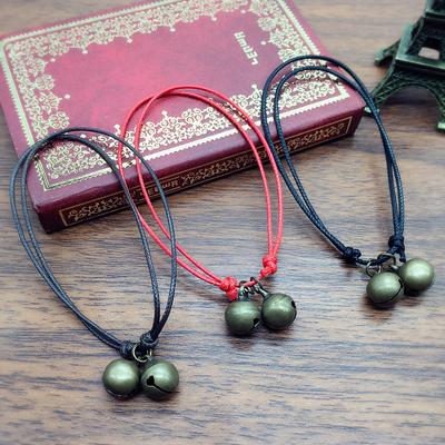 Vintage Fashion Bell Bracelet Women's Anklet Small Fresh Couple Hand Rope European Currency Jewelry Birthday Gift