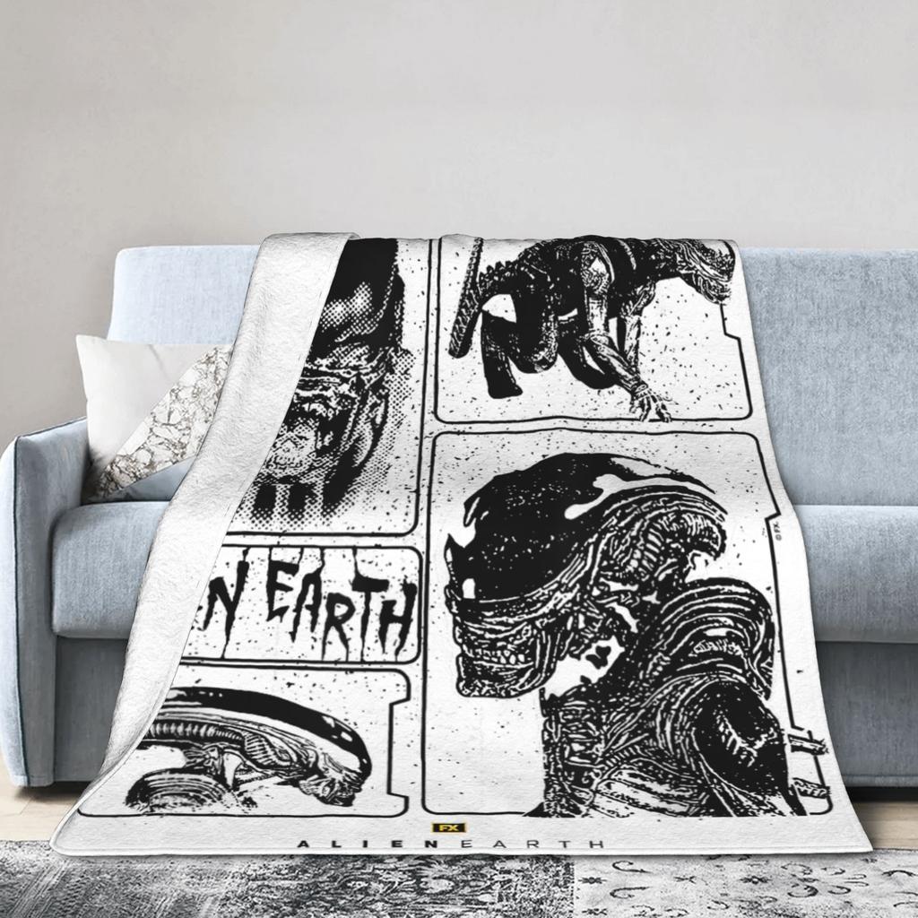 Aliens Earth Xenomorph XX121 Multi Pose Blanket Cover Flannel Soft Throw Blanket for Bedspread Quilt Multifunction