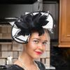 Vintage Fascinator Women Headbands Flower Teas Party Headwear Romantics Handmade for Weddings and Parties