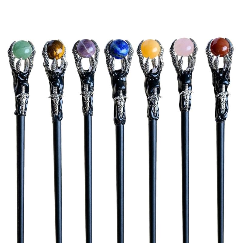 Bengalas de Caminhada de Hallowmas Garras de Dragão Varinha com Orbe Varinha de Bruxa Mago Adereços de Cosplay mais vendidos