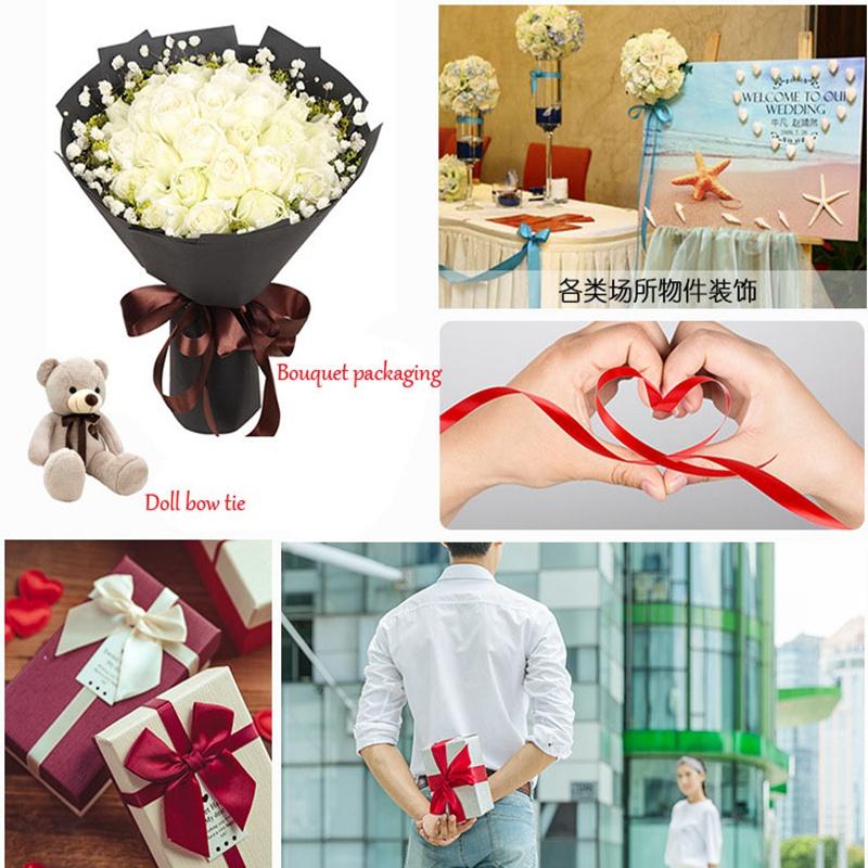 36 Color 25Yards/Roll 10mm Silk Satin Ribbon Bow Handwork Home Decorations DIY Ribbons for Crafts Gifts Card Wrapping Supplies