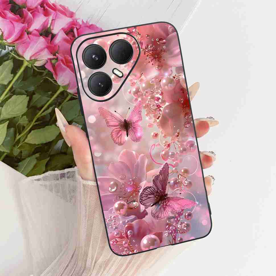 For Tecno Pova 7 Ultra 5G LJ9 Case Cartoon Cat Tiger Silicone TPU Black Cover For Tecno Pova 7Ultra 5G 6.67" Phone Cases Fundas