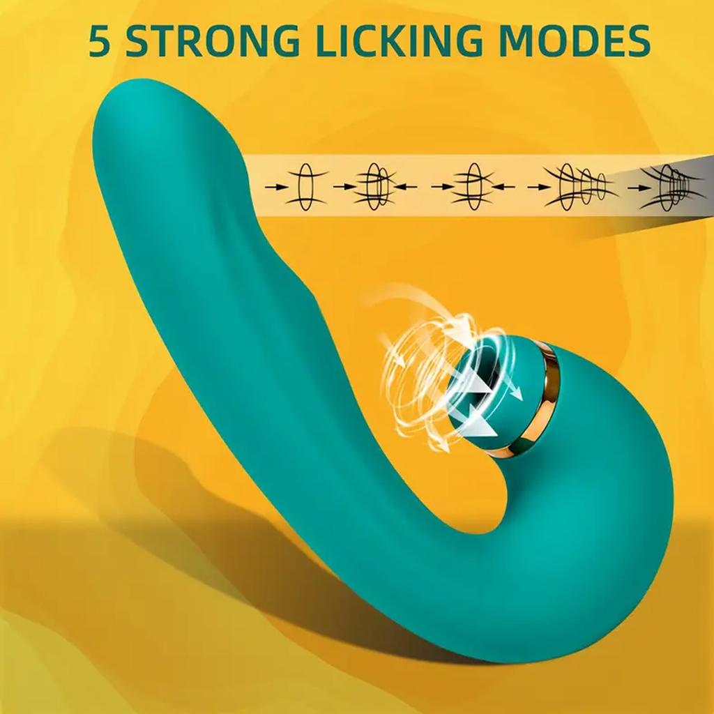 3 In 1 Vibrators with 10 Vibrating 5 Flapping 5 Sucking Modes Dildo G Spot Vibrator Rechargeable Vibrators Female Sex Toys