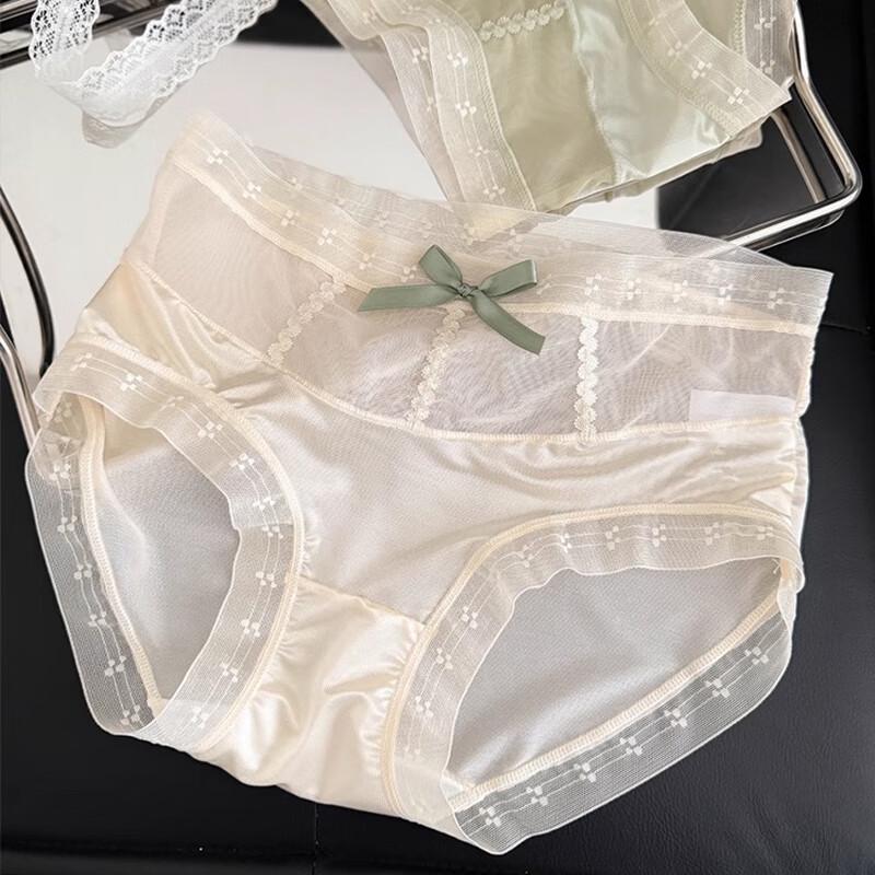 Women's Modal Seamless Lace Mesh Briefs