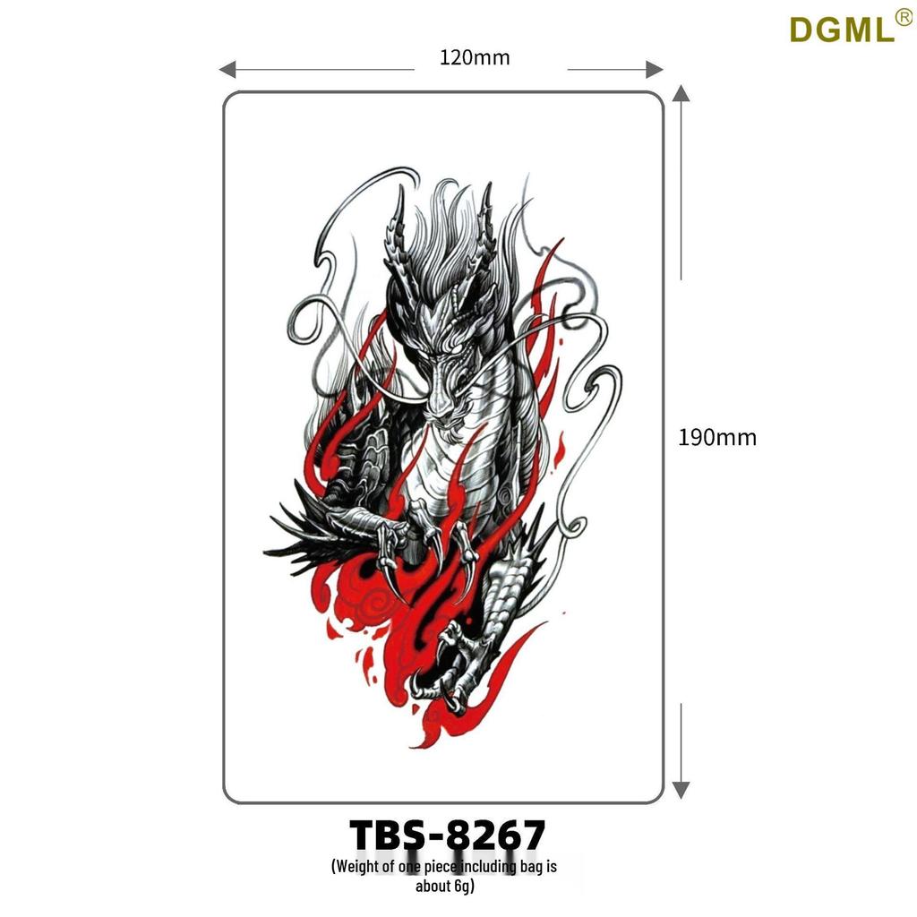 Fresh Style Waterproof Flower & Cartoon Tattoo Stickers for Arm