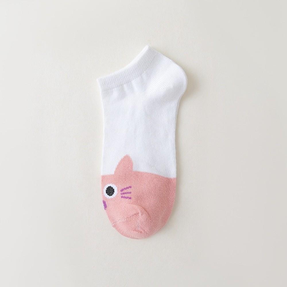 5Pairs Stripe Kawaii Shallow Socks Low Cut Bow Boat Socks Cute Short Tube Socks  Warm