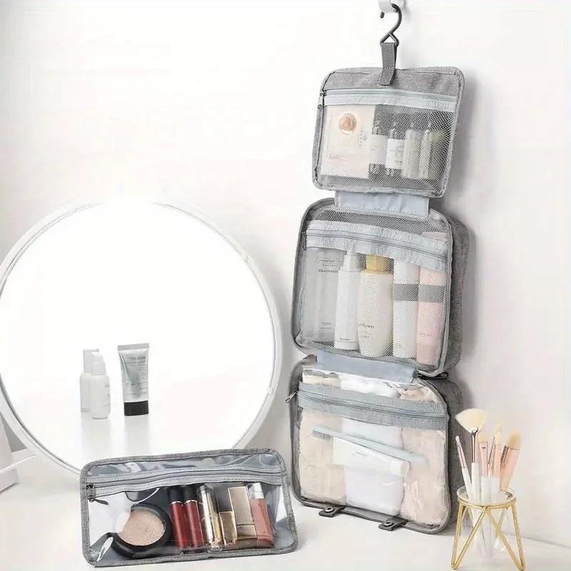 Women's Travel Toiletries for Men-Portable Hanging Storage Bag Cosmetic Bag Suitable for Cosmetic Travel Accessories Essentials
