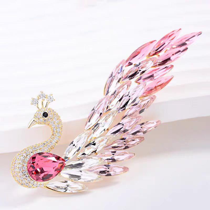 Exquisite Butterfly Rhinestone Brooch - Versatile 3D Floral Alloy Accessory for Women