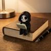 Creative Gothic Decoration Cartoon Reading Pose Ghost Statues Creative Cute Ghost Ornaments  Gifts