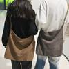 Women's Large Capacity Tote Canvas Bag For Work Outgoing High Appearance Commuting Versatile Student Classic Book Shoulder Bag