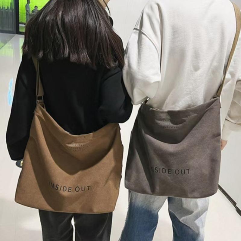 Women's Large Capacity Tote Canvas Bag For Work Outgoing High Appearance Commuting Versatile Student Classic Book Shoulder Bag