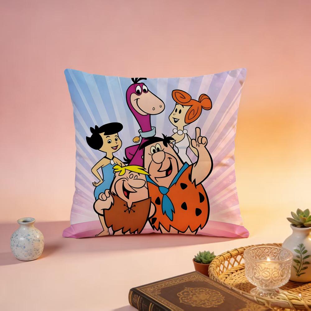New TThe Flintstonesful Cushion Cover Premium SkinFriendly Pillow Case MultiPurpose for Home Office Travel