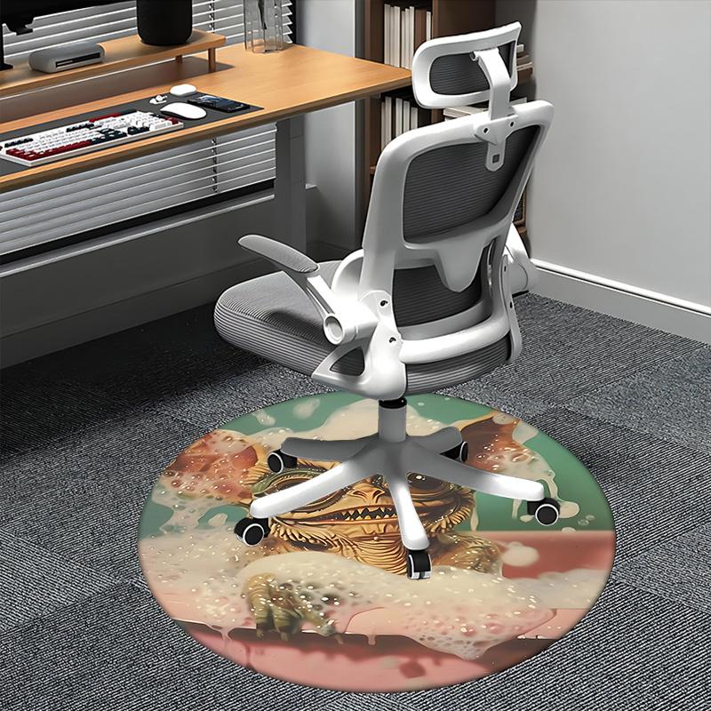 

Gizmo Chair Mat - Round Carpet for Home Decor, Office Use, Gift Idea - Suitable for Bedroom 80cm