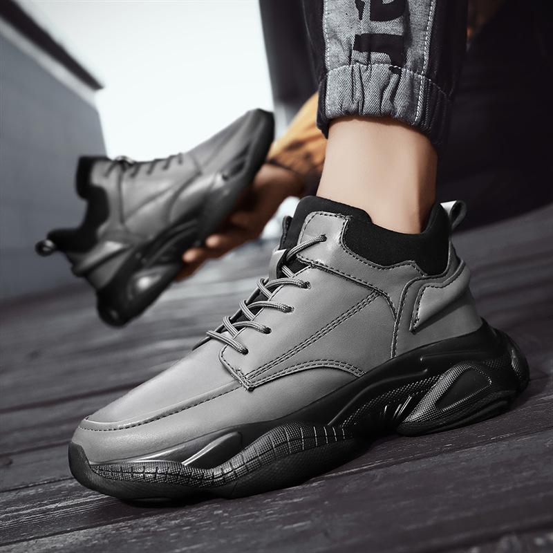 Fashion Autumn Lift Sneakers Men Elevator Shoes Height Increasing Shoes for Man Insoles 8CM Hidden Heels Sports Inner Heightening Shoes