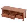 Miniature TV Cabinet Simulation Drawers Design Decorative Wooden Furniture Model for 1Celsius12