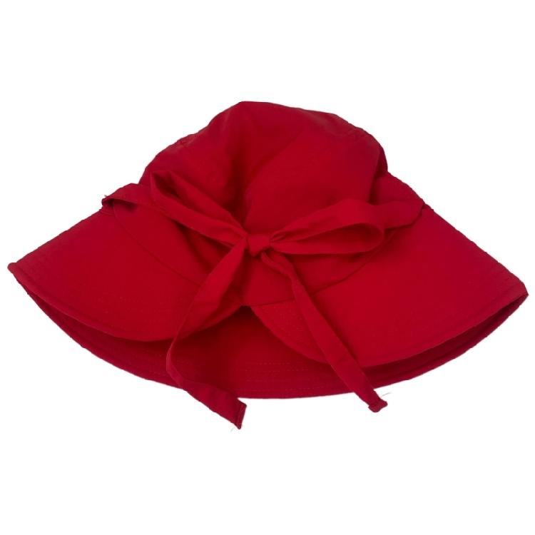

Women Fisherman Hat Bowknot Quick Drying Bucket Hat for Exercise Soccer Running червоний