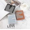 Korean Style Short Wallet Women Minimalist Plaid Coin Purse Retro Thin Student Foldable Coin Purse Female