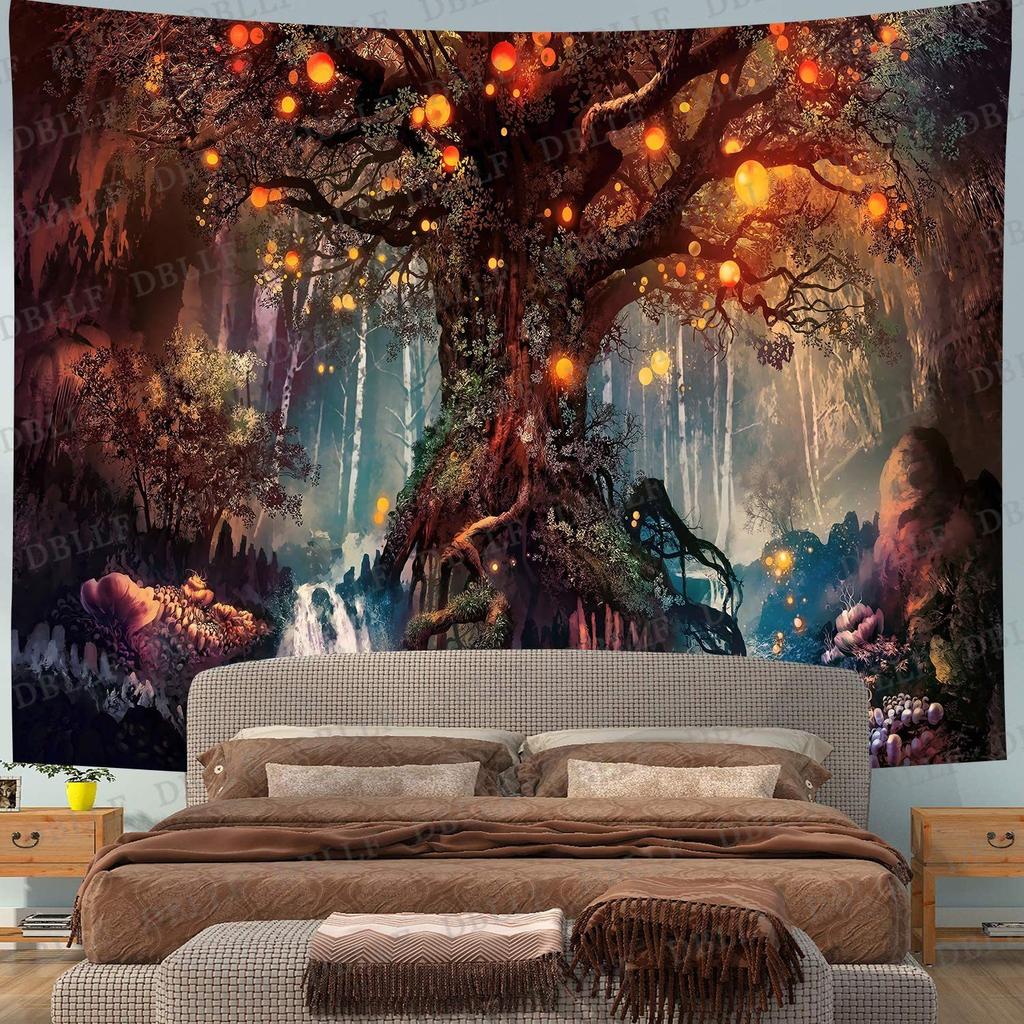 Home Decor Tapestry Bohemian Style Psychedelic Mandala Home Background Wall Decoration Tapestry Living Room Decoration
