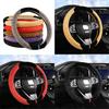 Plush Embossed Design Car Steering Wheel Cover Keep Your Hands Warm And Stylish In Winter