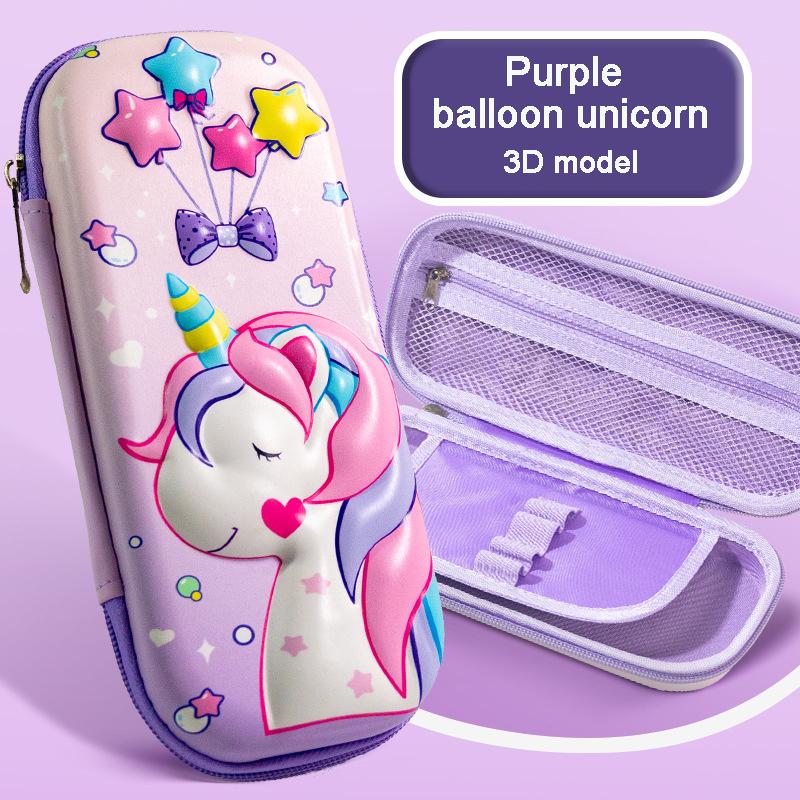

PU leather pencil case large capacity stationery box estuche zipper design pencilcase trousse back-to-school gift pencil case лавандовый
