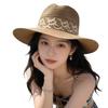 Summer Straw Hat For Women With Wide Brim And Adjustable Fit For Beach And Sun Protection