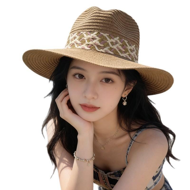 Summer Straw Hat For Women With Wide Brim And Adjustable Fit For Beach And Sun Protection