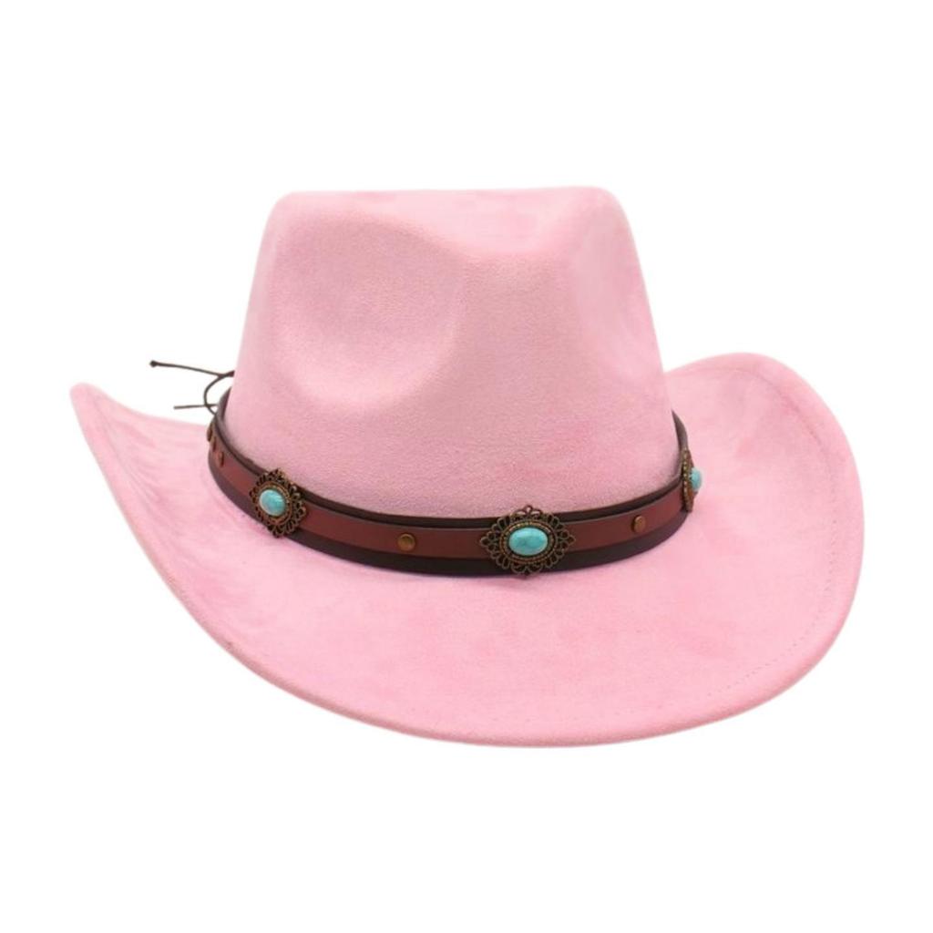 Premium Tibetan Cowboy Hat Stage Jazz Hat Multi-Color Suede Premium Top Hat