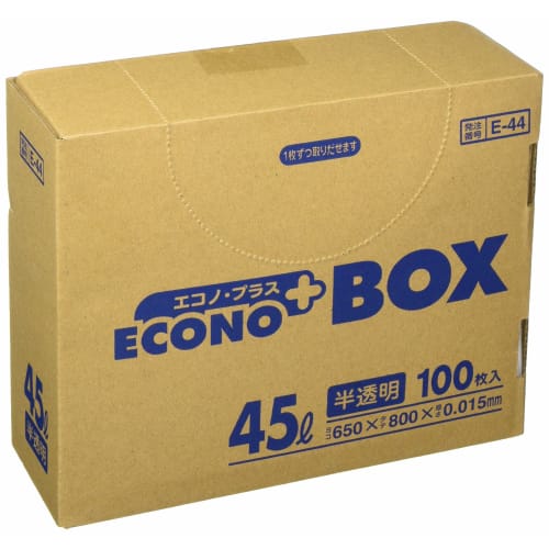 

Japan Sanipak E-44 Econoplus BOX45L Translucent 100 pieces E-44-HCL