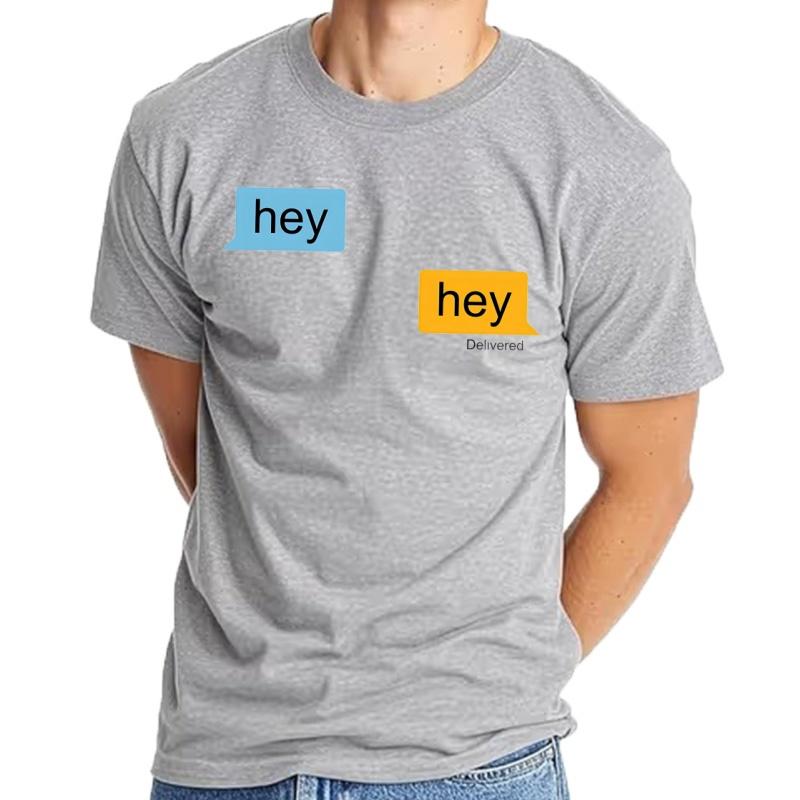 T-shirt For Men Large Size Streetwear Hey Grindr T-shirt Custom Design Sweat Ro