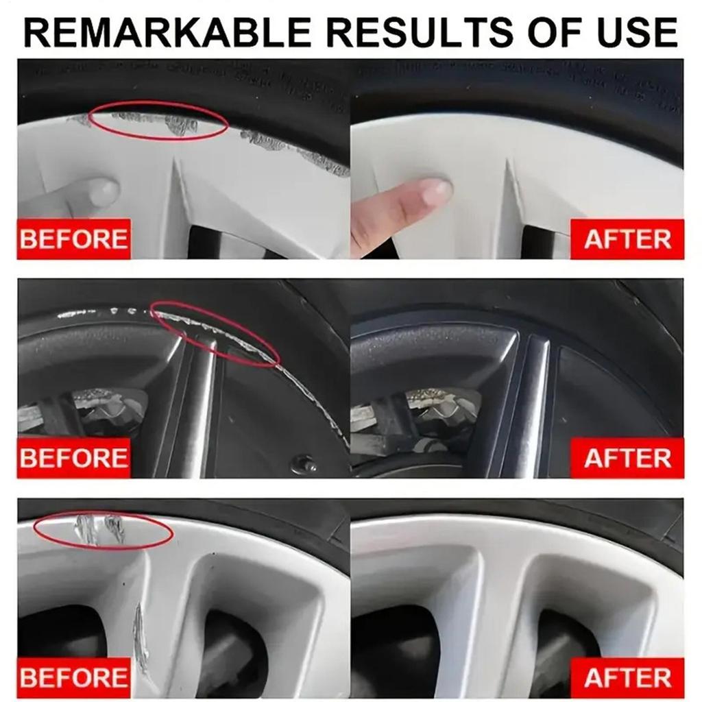 Wheel Repair Kit Wheel Scratch Removal Wax Deep Gloss Grinding Kit For Chrome Metal Aluminum RV Boat Motorcycle Automotive Truck