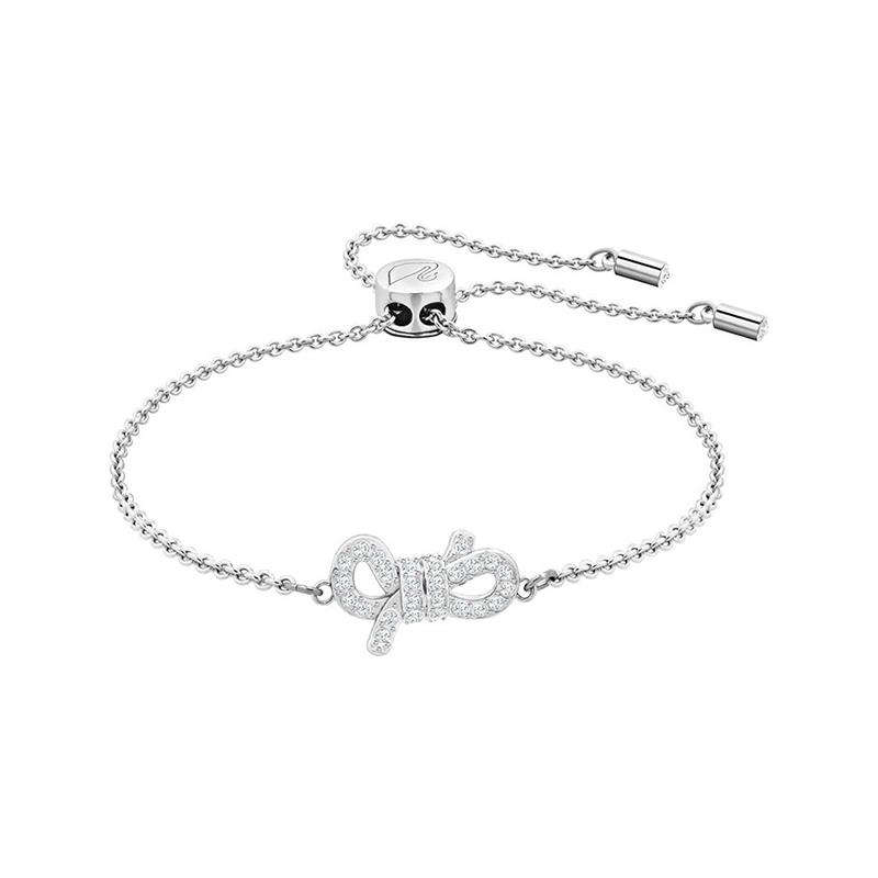 Swarovski Lifelong Bow Series Bow Rhodium Plated Bracelet Women s White Gold Plated 5469983 золотой