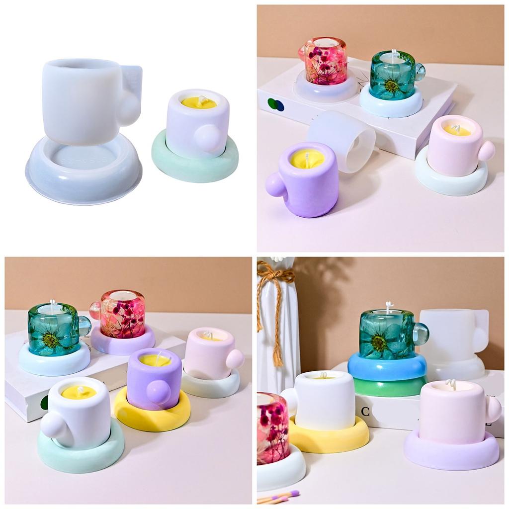 Reusable Coffee Cup Silicone Crafting Mold For Epoxy Resin Candle Making Concrete Plaster Home Decoration Gift Mould