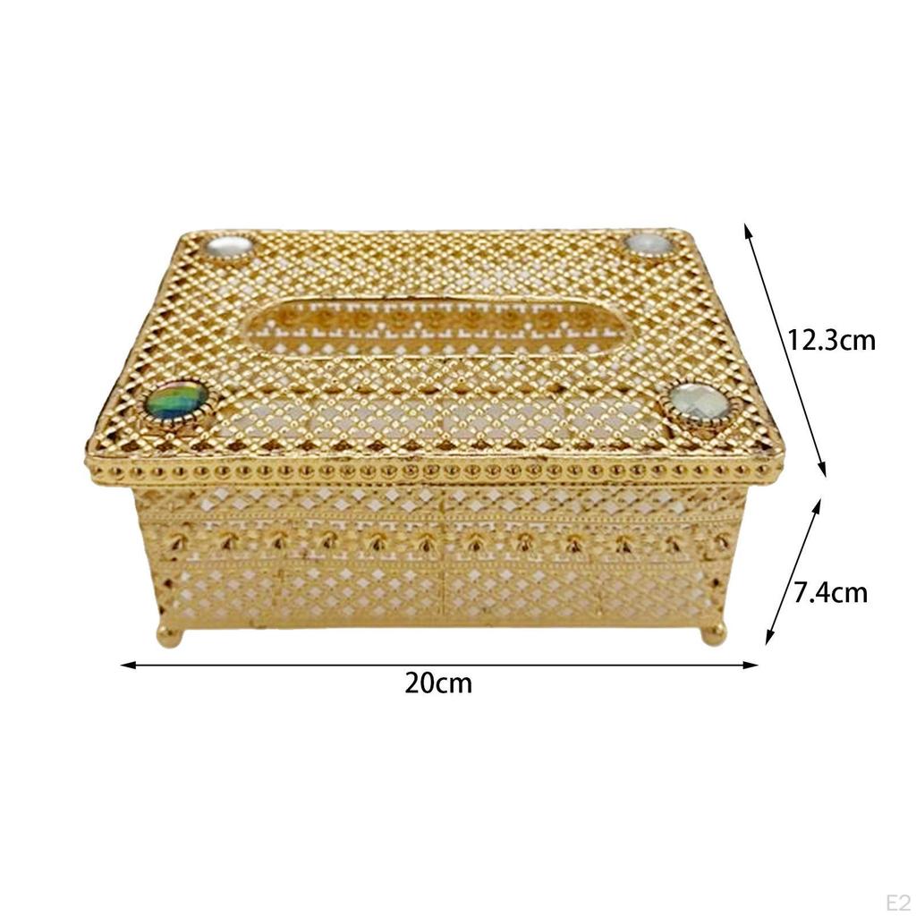 Elegant Paper Facial Tissue Box Holder for Home and Office
