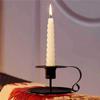 European Style Handheld Metal Candlestick with Handle Tabletop Candles Stand  Birthday
